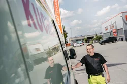 Saugbaggerarbeiten in Bad Soden bei der Freilegung